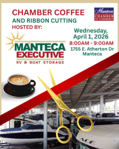 Manteca Executive RV & Boat Storage ribbon cutting coffee