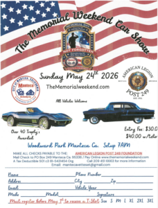 Memorial Day Car Show Registration 