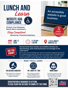 Lunch & Learn Website ADA compliance June 17, 2026 start 11:30am