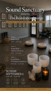 Self-Care Sundays: Sound Sanctuary featuring The Restoration Lounge
September 6, 2026